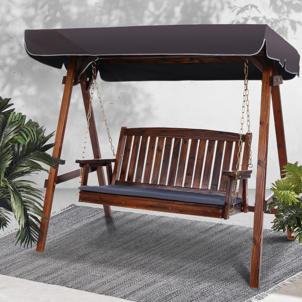 Tuross Head Swing Chair, Charcoal image 5