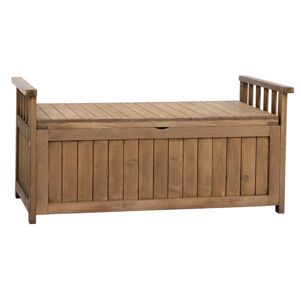 Maitland 160L Outdoor Storage Bench Box, Brown