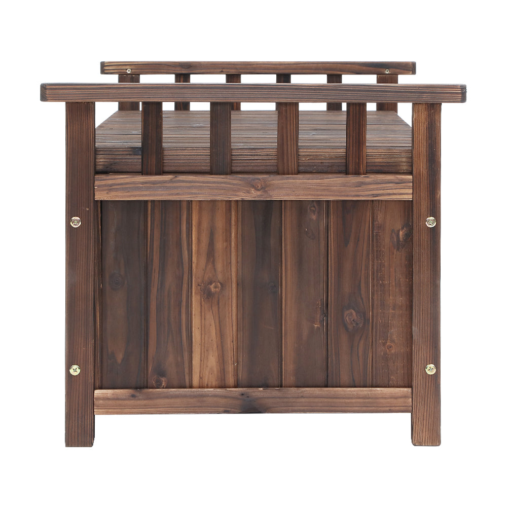 Beechmont 160L Outdoor Storage Box, Charcoal Timber