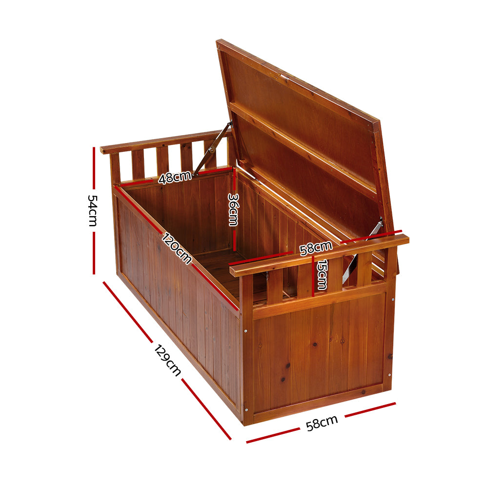Port Rickaby 200L Storage Bench Box, Natural