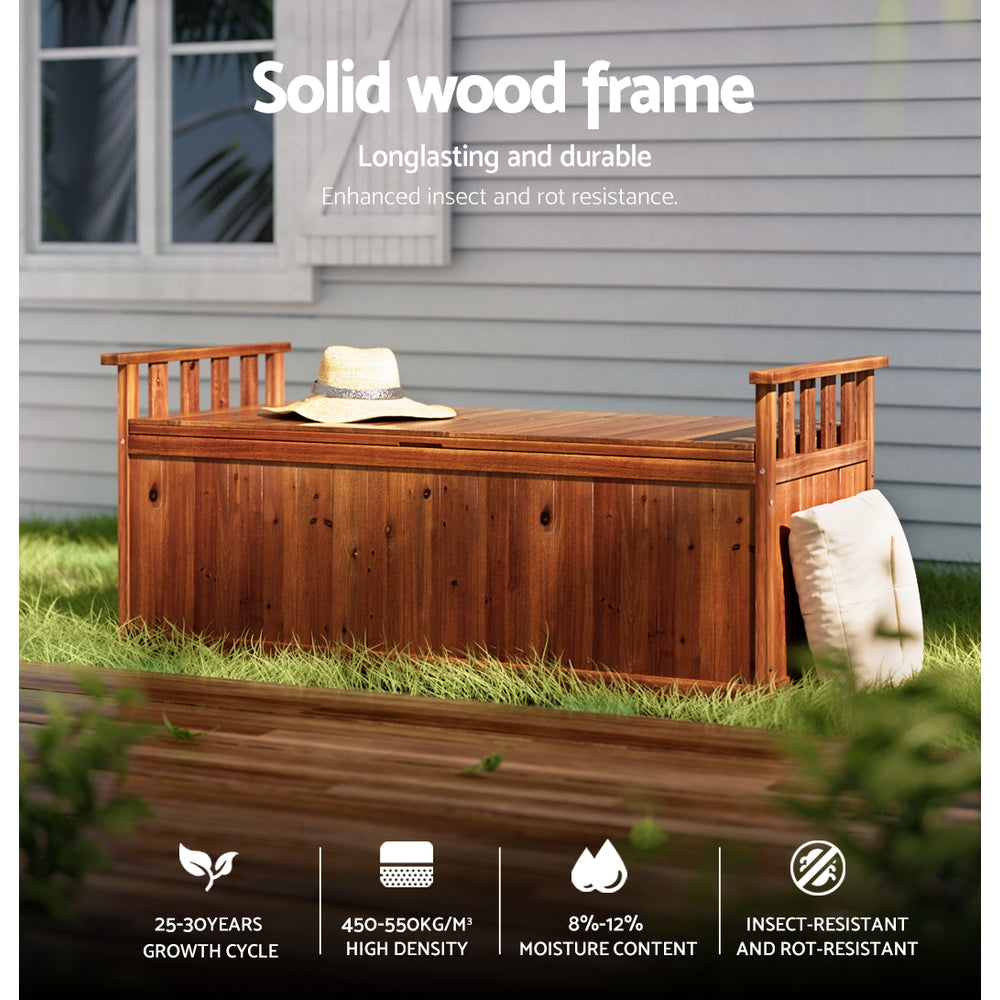 Port Rickaby 200L Storage Bench Box, Natural