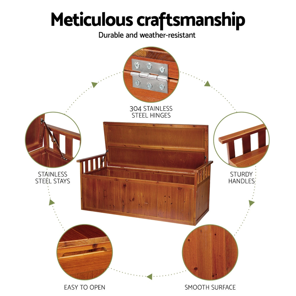 Port Rickaby 200L Storage Bench Box, Natural