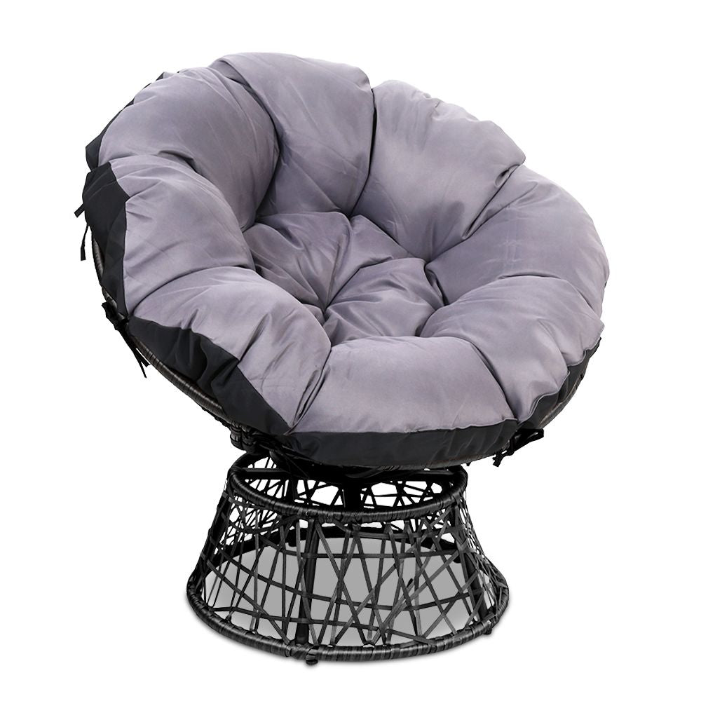 Minnamurra Papasan Chair, Black