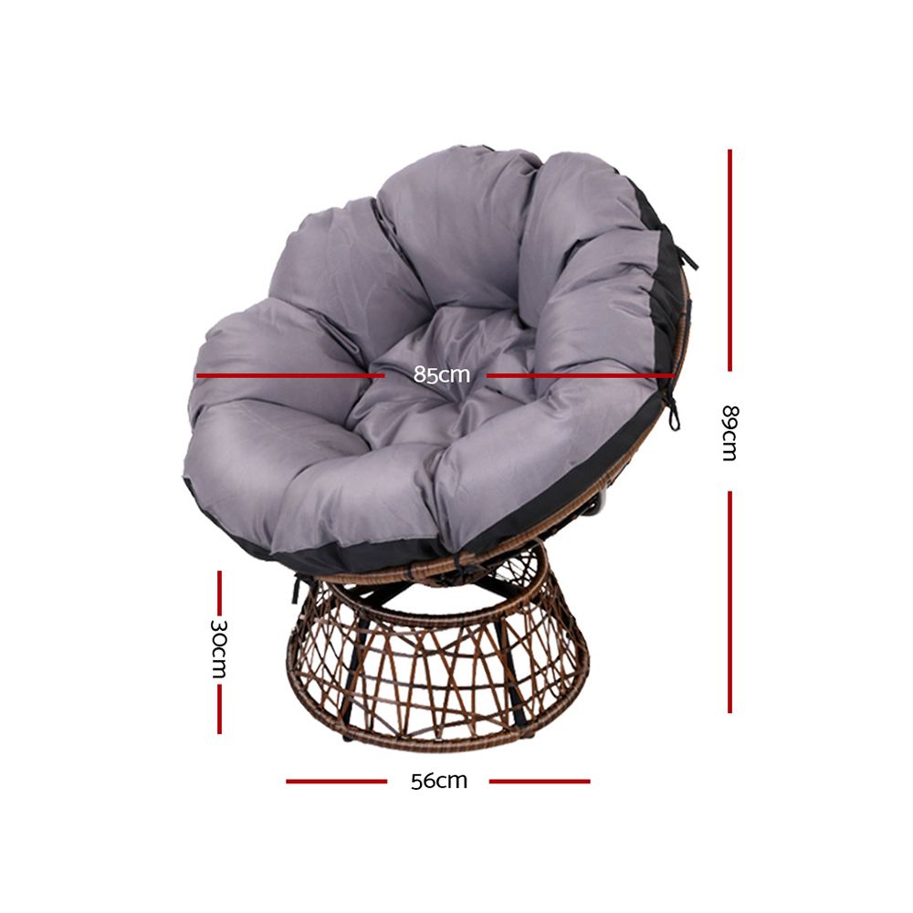 Minnamurra Papasan Chair, Brown