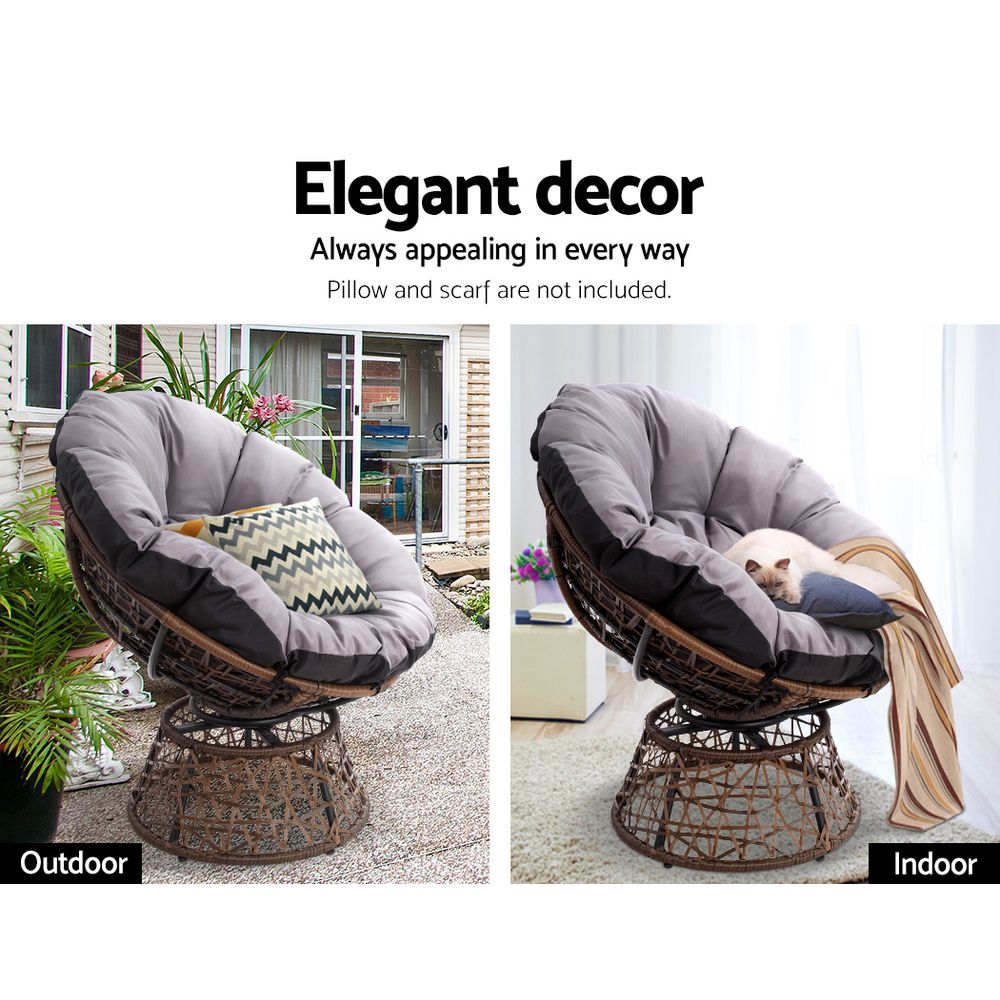 Minnamurra Papasan Chair, Brown