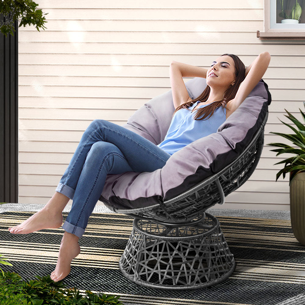 Minnamurra Papasan Chair, Grey