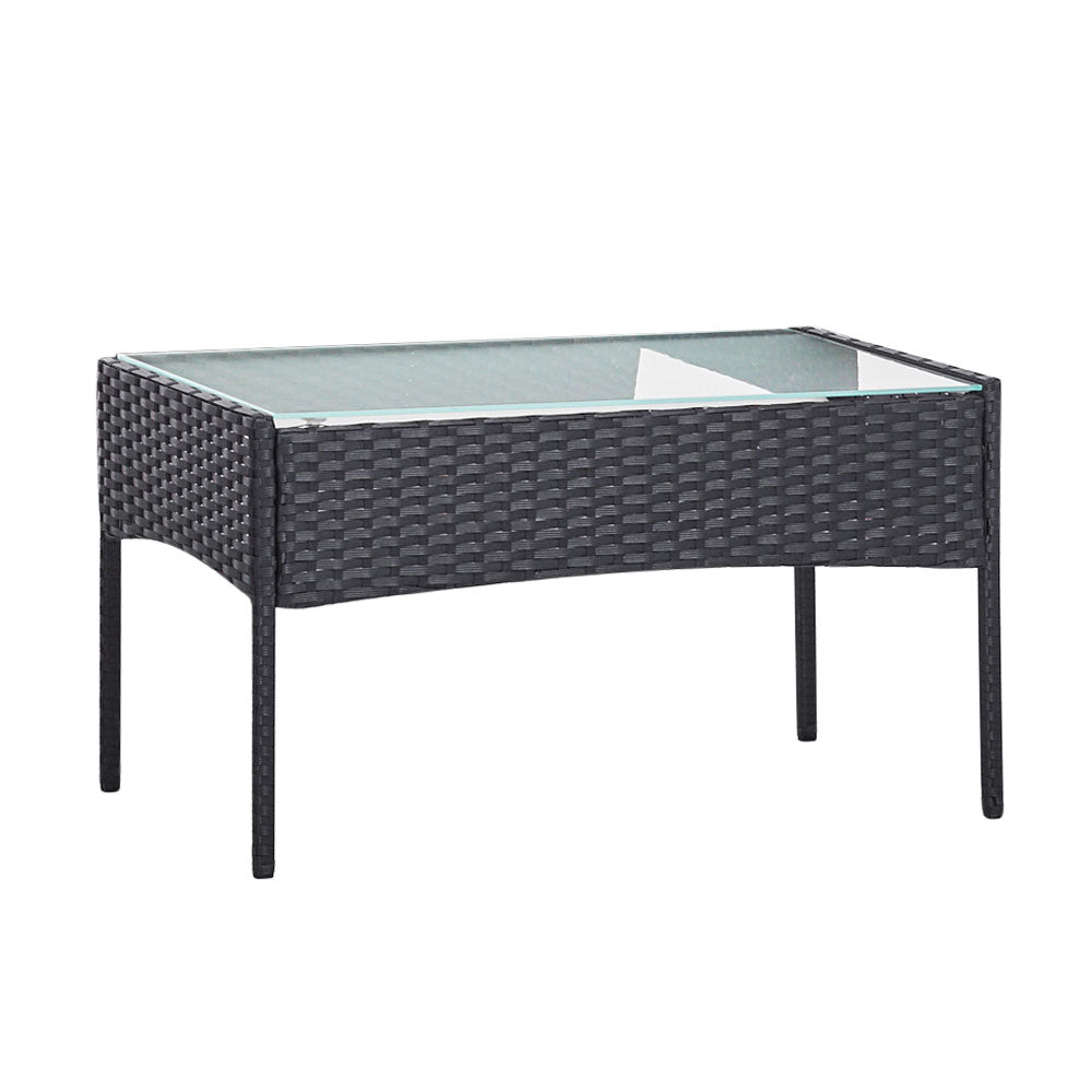 Redland Bay 4 Piece Outdoor Sofa Set, Dark Grey with Storage Cover