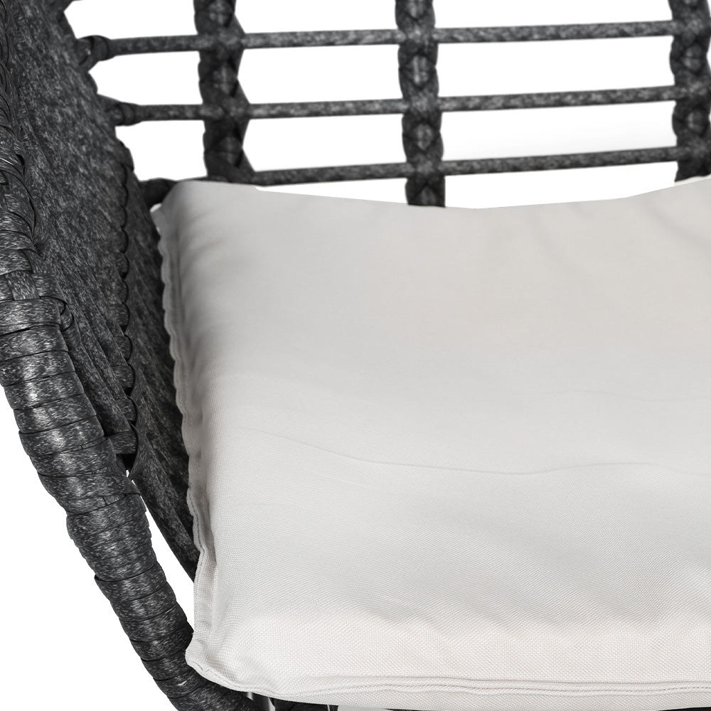 Helensvale 3 Piece Outdoor Lounge Set, Grey Wicker