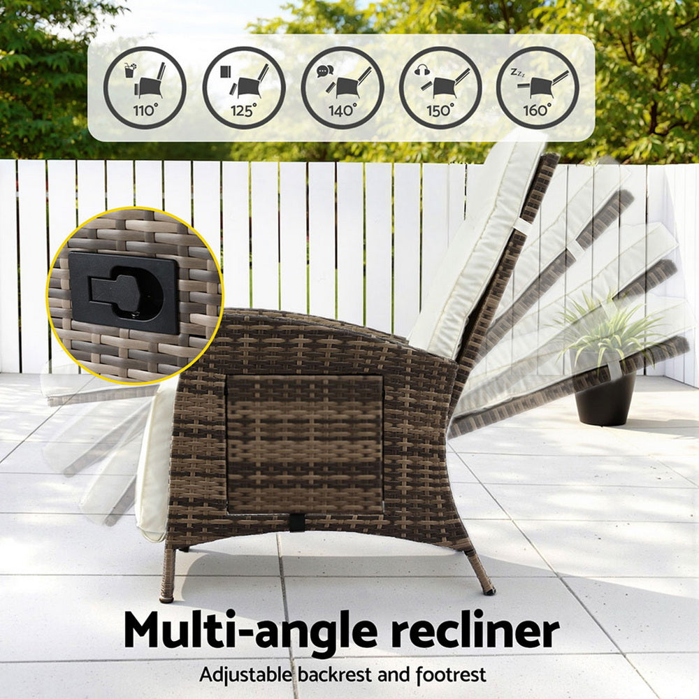 Nambour Recliner Chair, Brown