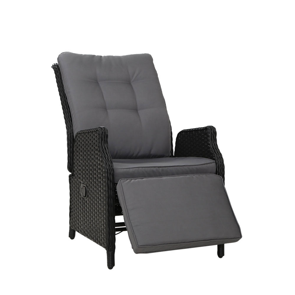 Midge Point Recliner Chair, Black