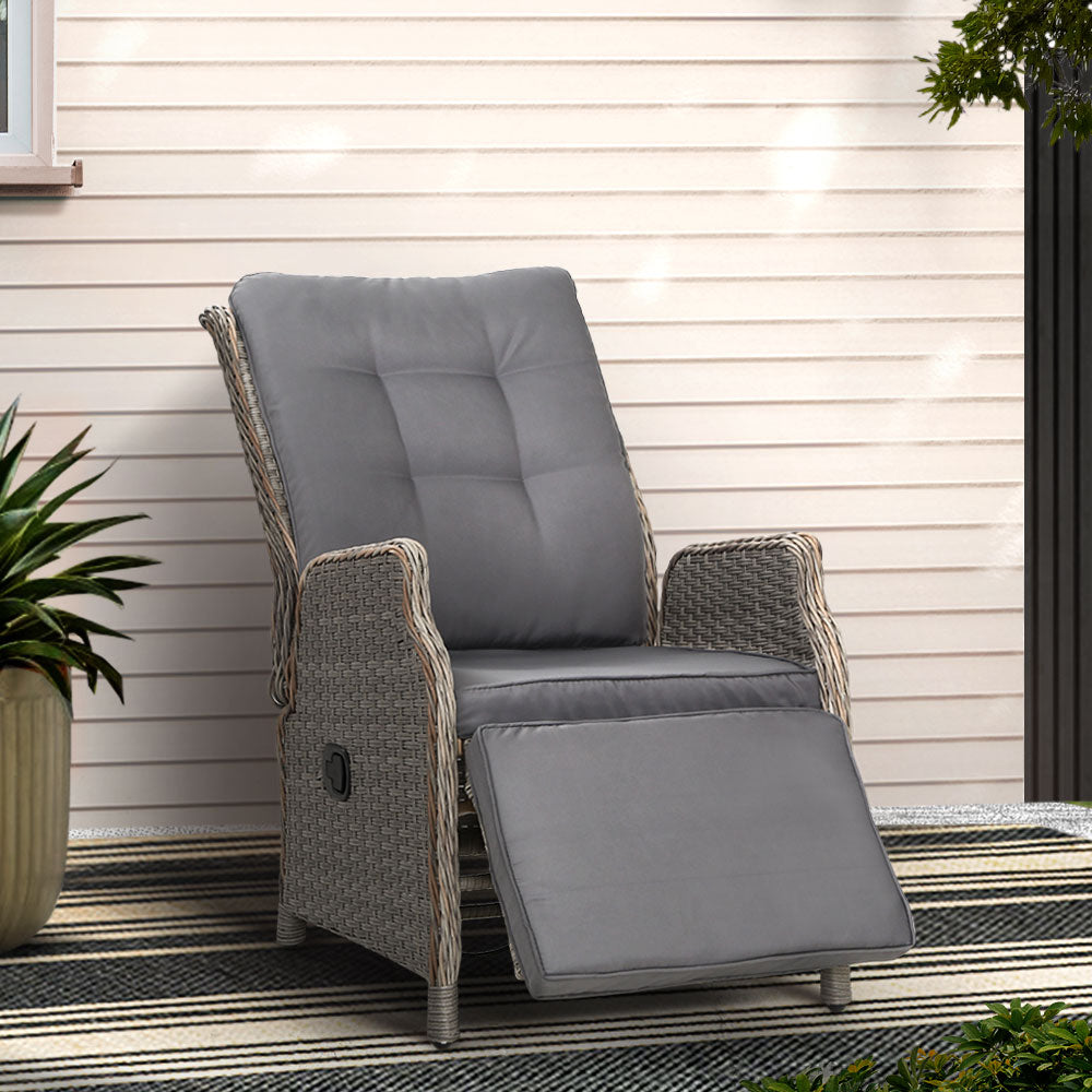 Midge Point Recliner Chair, Grey