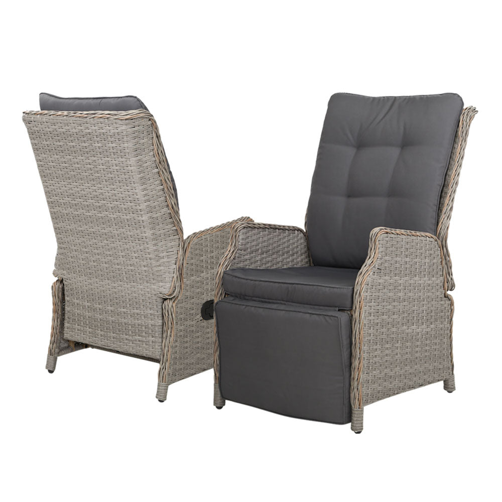 Midge Point Recliner Chair, Grey