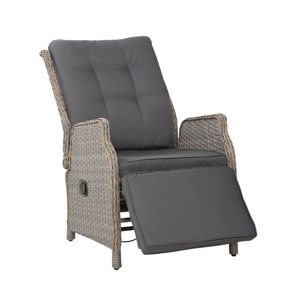 Midge Point Recliner Chair, Grey