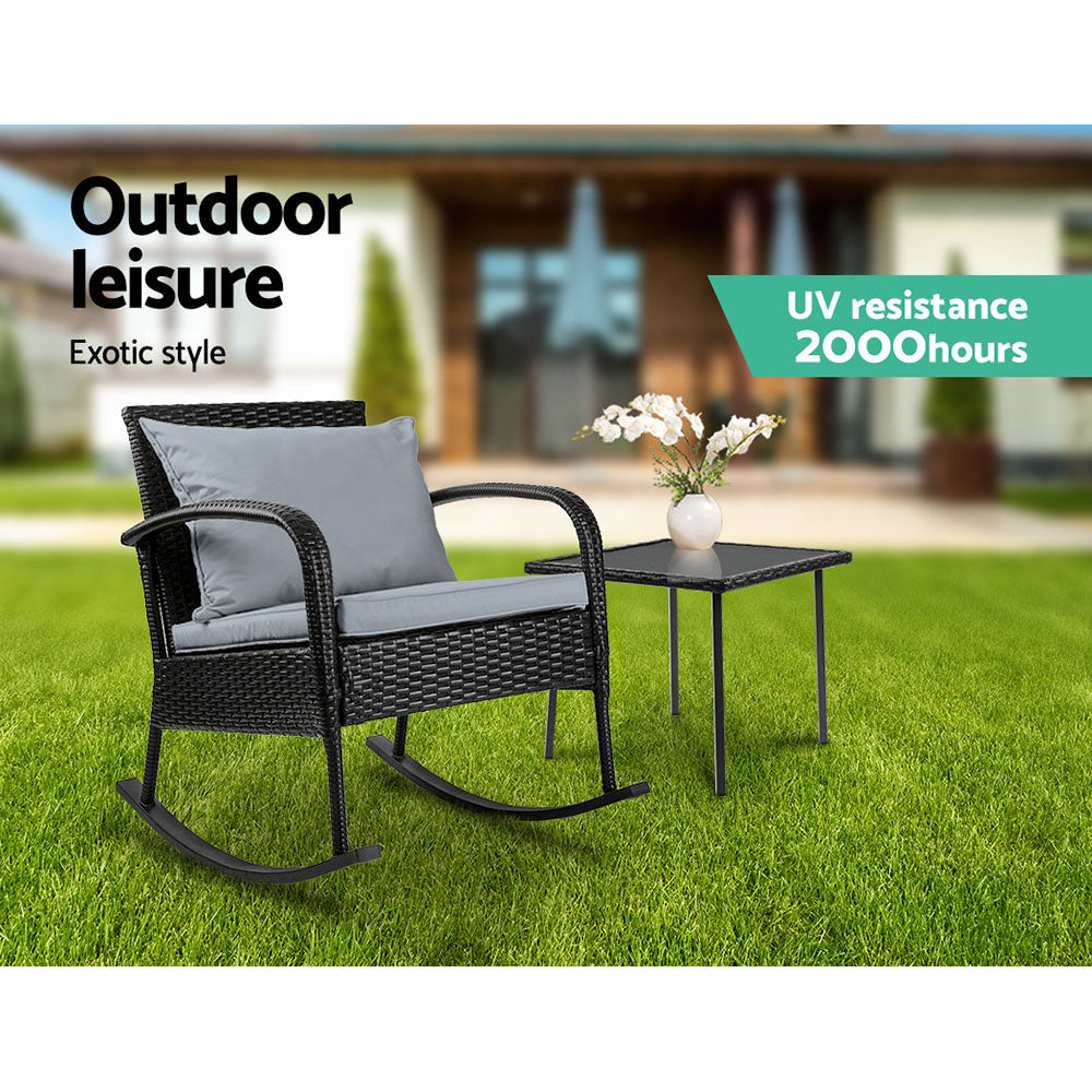 Point Vernon 2 Piece Lounge Set, Black