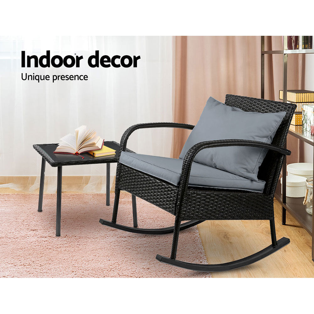 Point Vernon 2 Piece Lounge Set, Black
