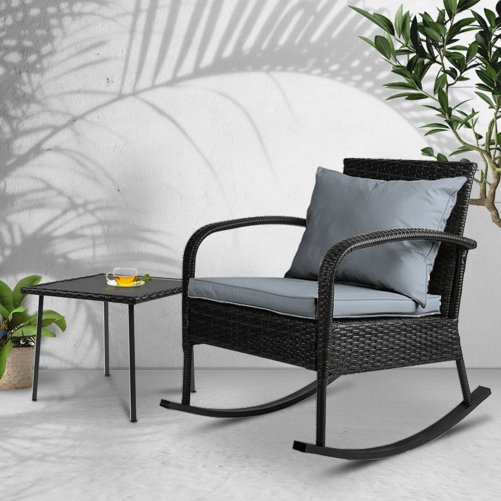 Point Vernon 2 Piece Lounge Set, Black