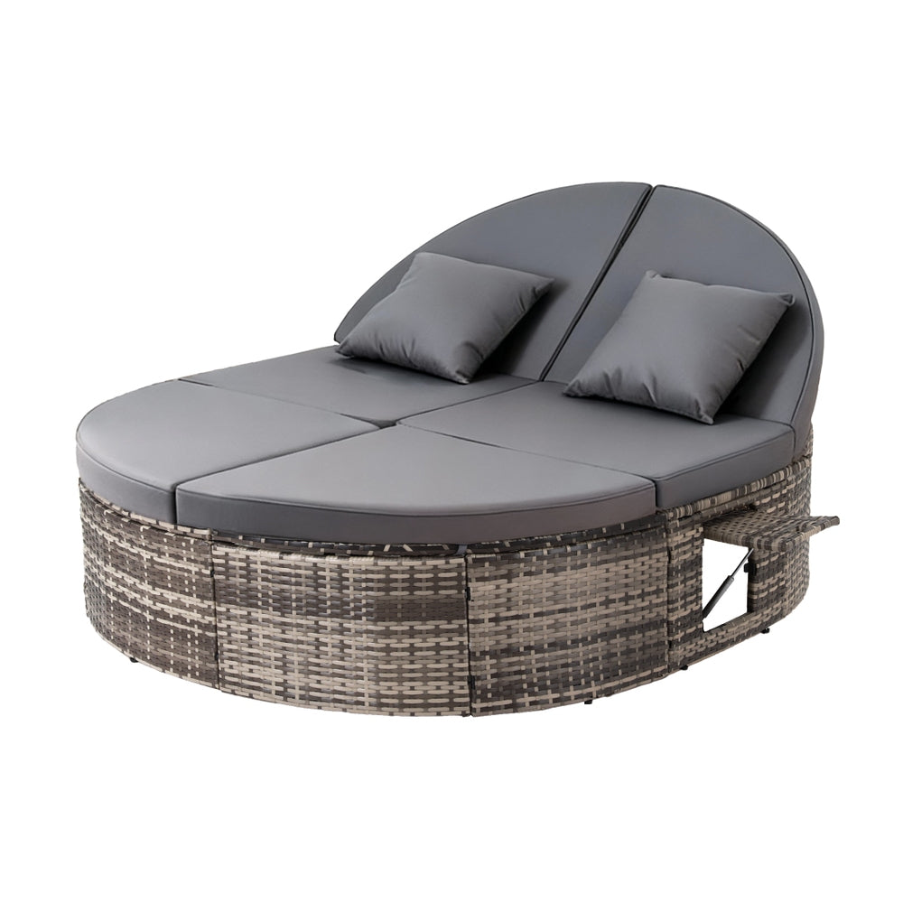 Sunrise Beach Outdoor Daybed Sun Lounge, Grey