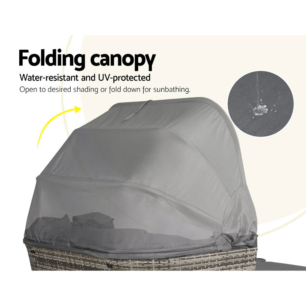 Machans Beach 4 Piece Outdoor Lounge Set, Grey