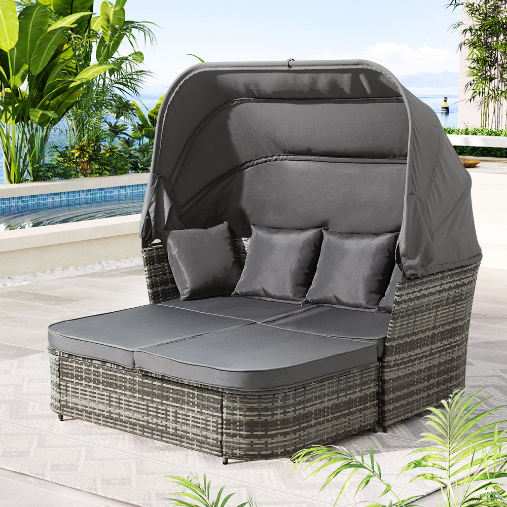 Machans Beach 4 Piece Outdoor Lounge Set, Grey