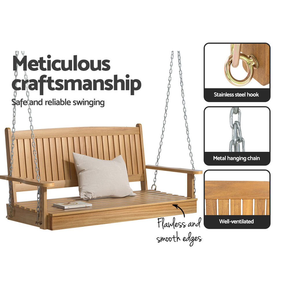Bega Porch Swing Chair, Teak image 5