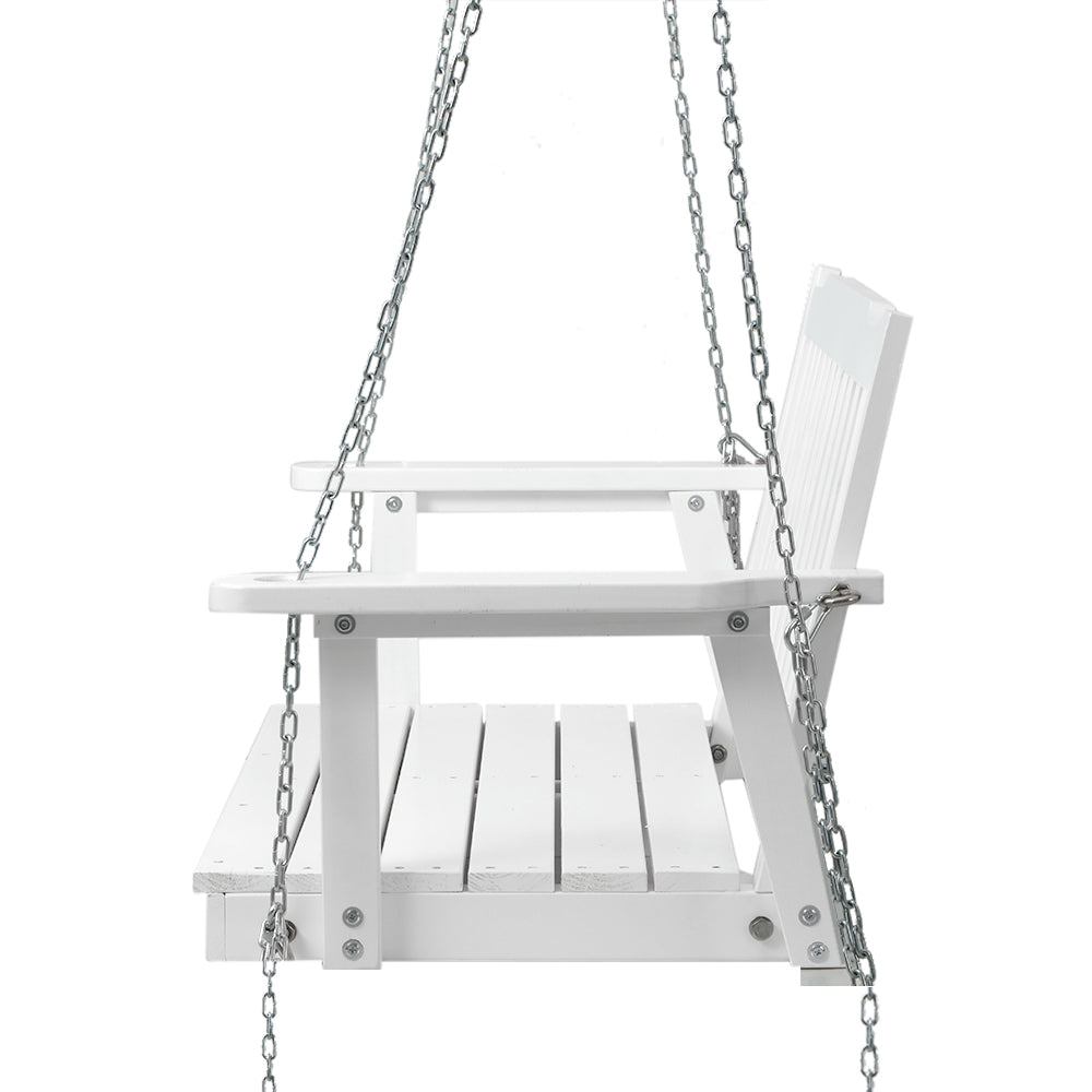 Werri Beach Porch Swing Chair, White