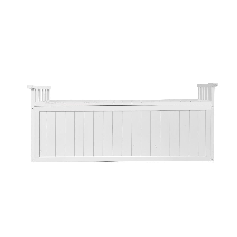Coobowie 200L Outdoor Storage Bench Box, White