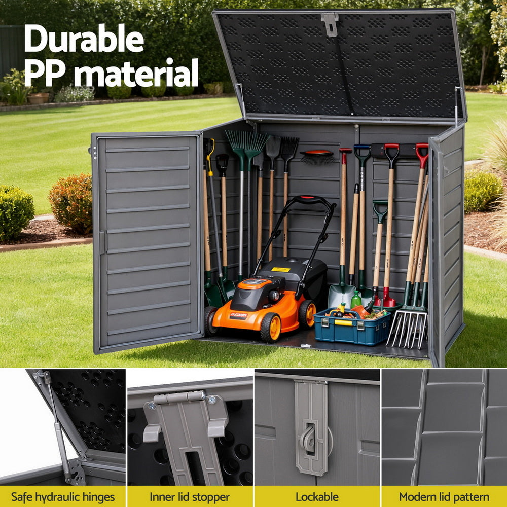 Minlaton 1170L Outdoor Storage Box, Grey
