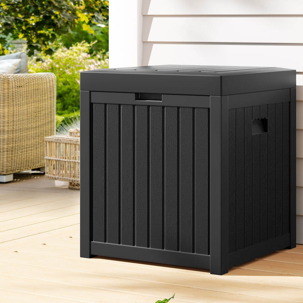 Bluff Beach 195L Outdoor Storage Box, Black