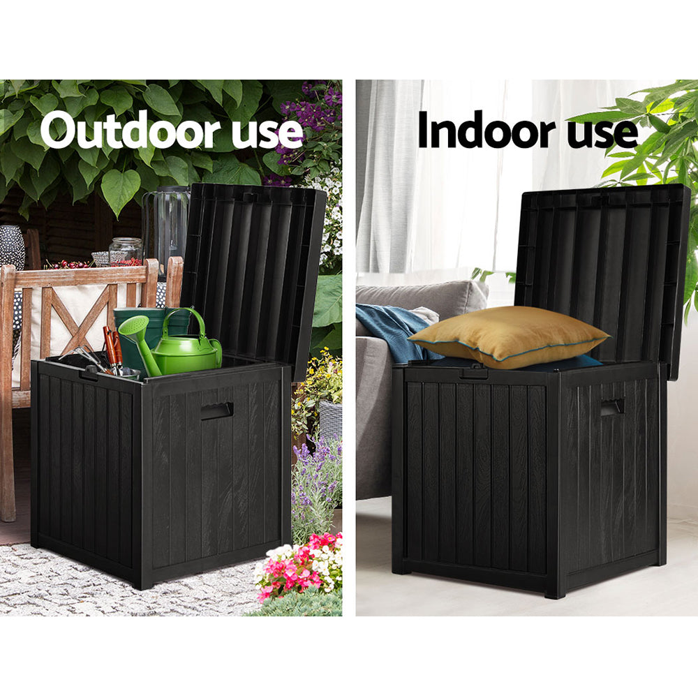 Bluff Beach 195L Outdoor Storage Box, Black