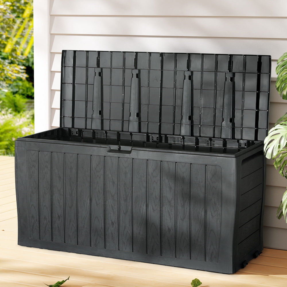 Hardwicke Bay 220L Outdoor Storage Box, Black