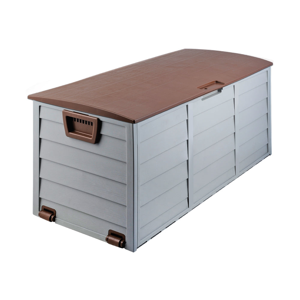 Port Vincent 290L Outdoor Storage Box, Brown
