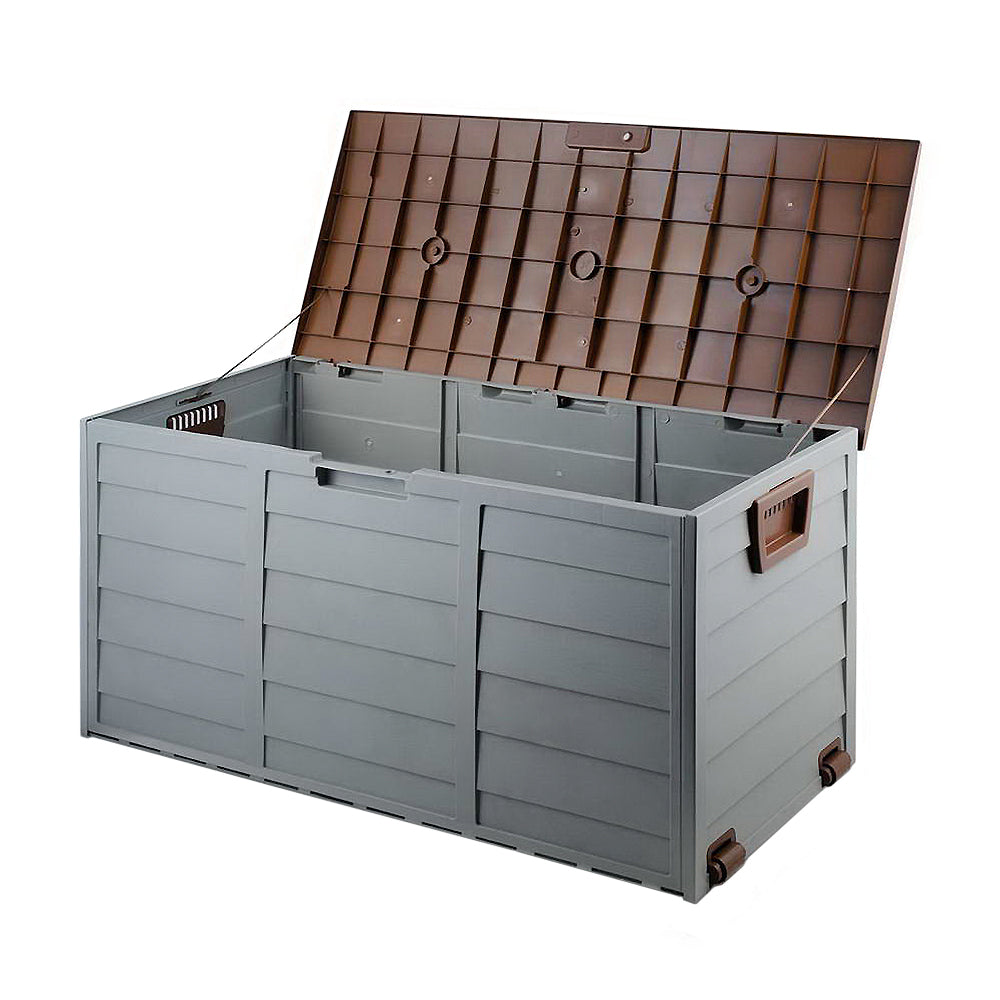 Port Vincent 290L Outdoor Storage Box, Brown