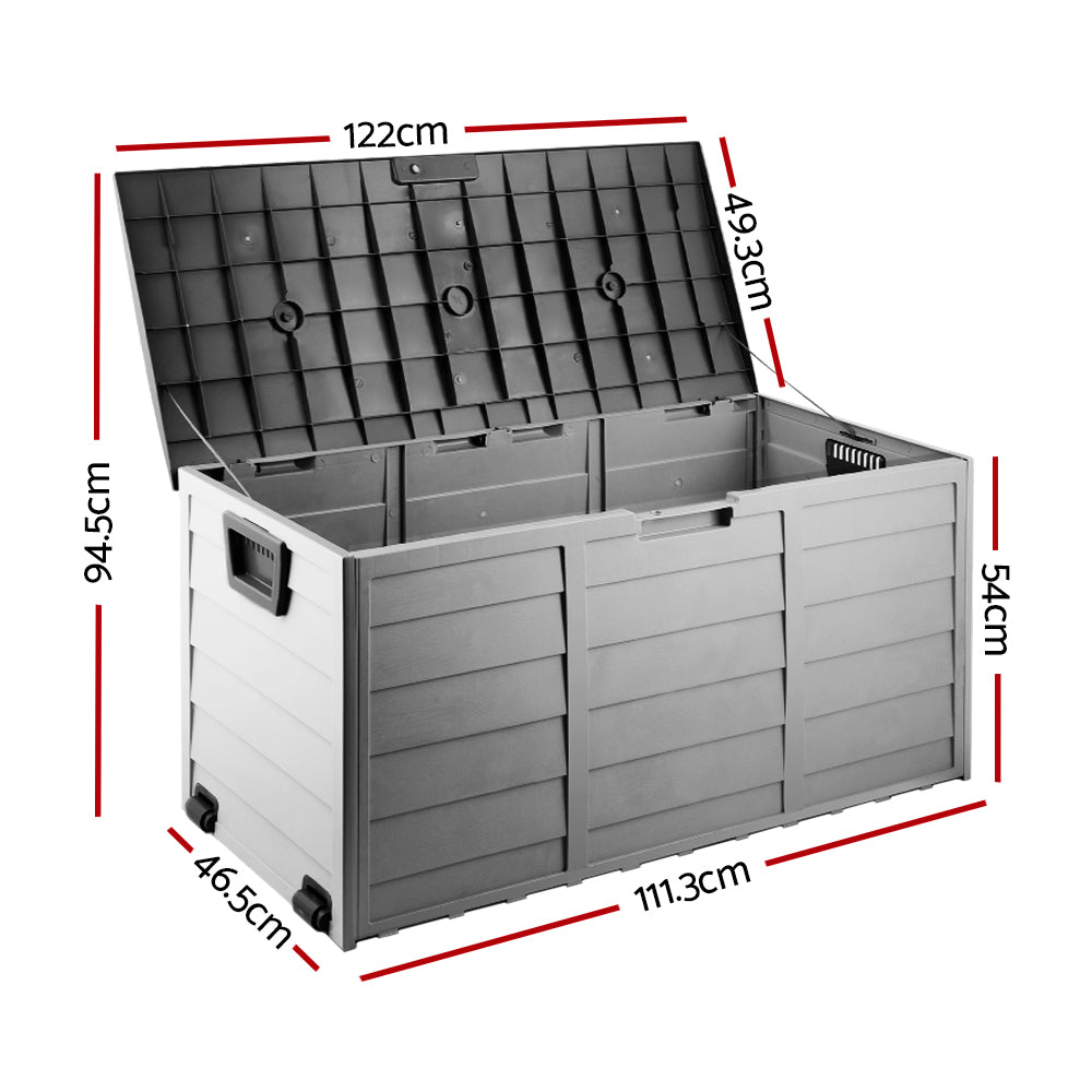 Port Vincent 290L Outdoor Storage Box, Black
