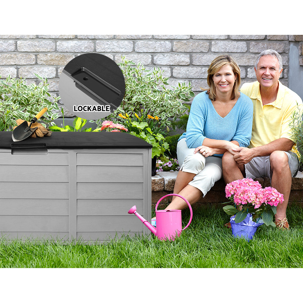 Port Vincent 290L Outdoor Storage Box, Black