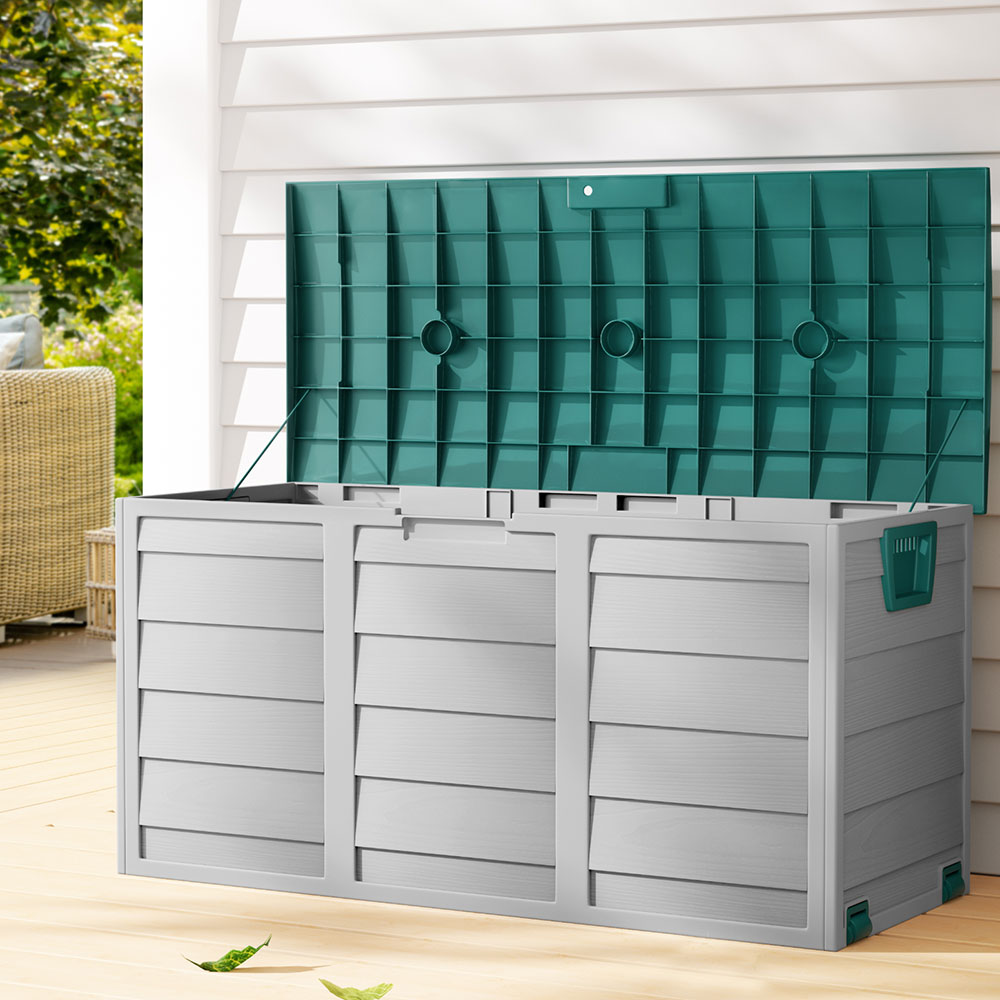 Port Vincent 290L Outdoor Storage Box, Green