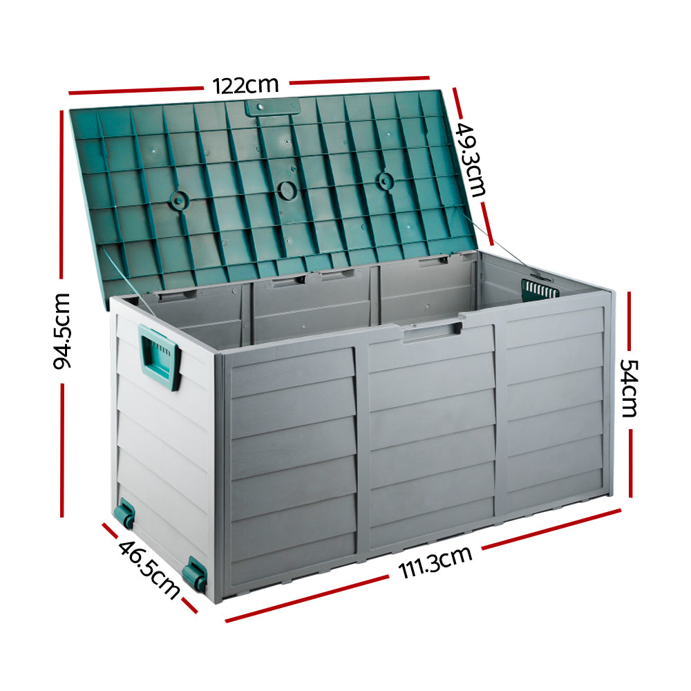 Port Vincent 290L Outdoor Storage Box, Green