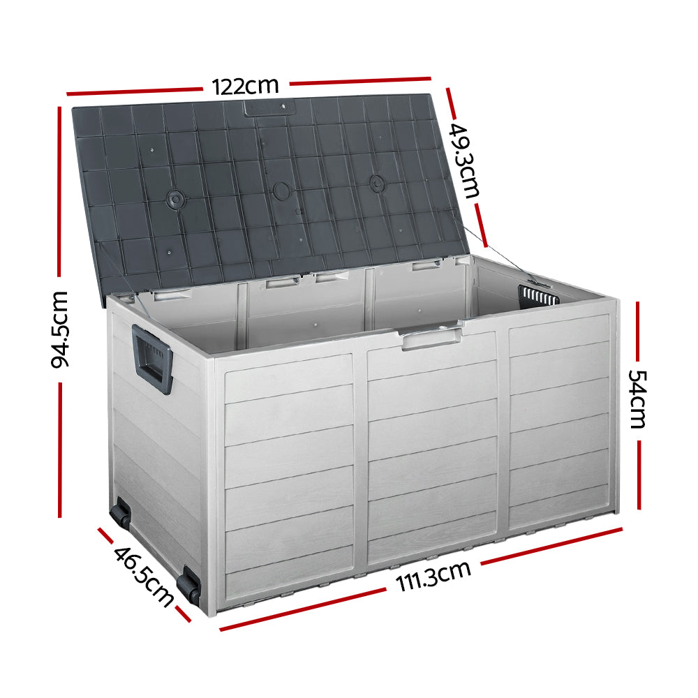 Port Vincent 290L Outdoor Storage Box, Grey