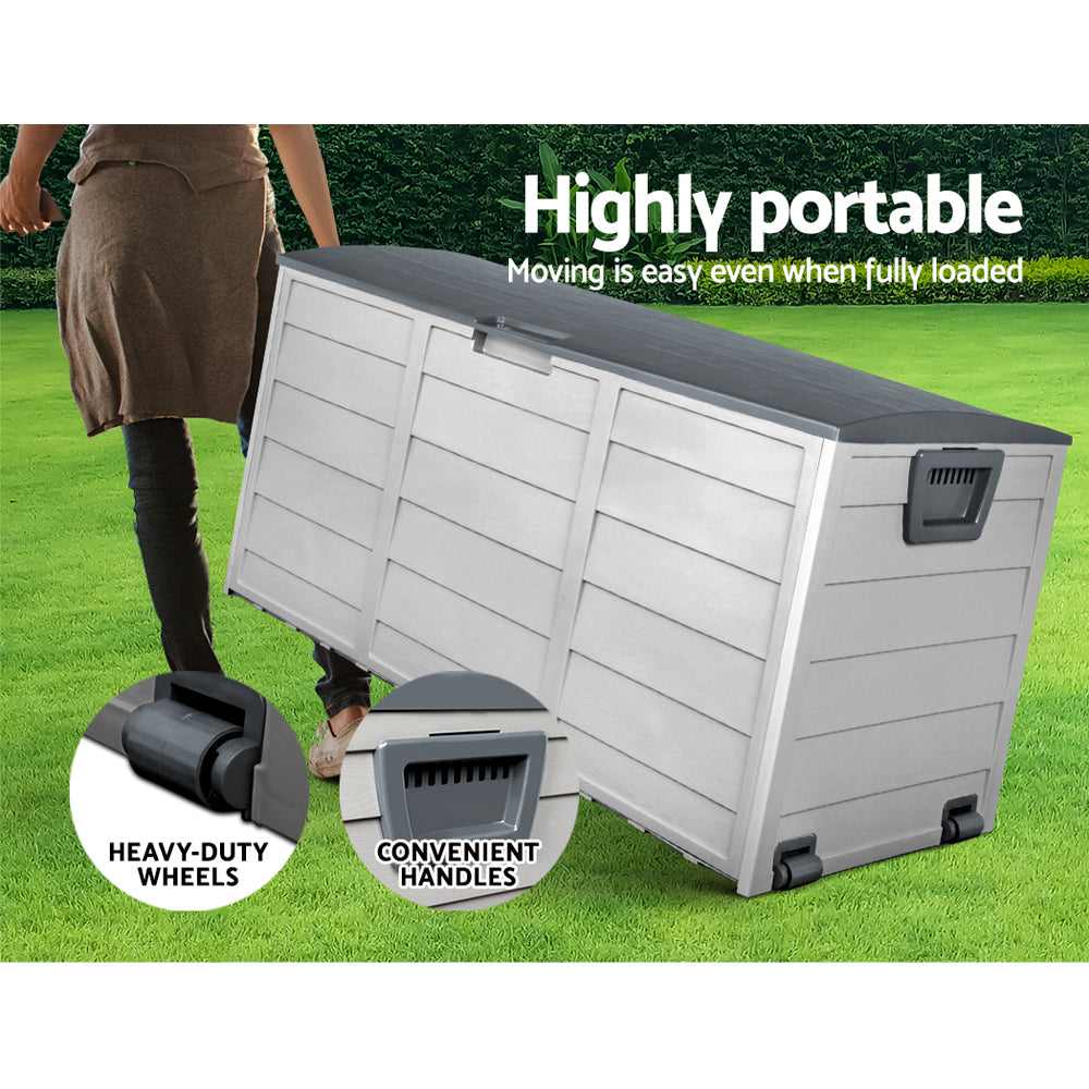 Port Vincent 290L Outdoor Storage Box, Grey