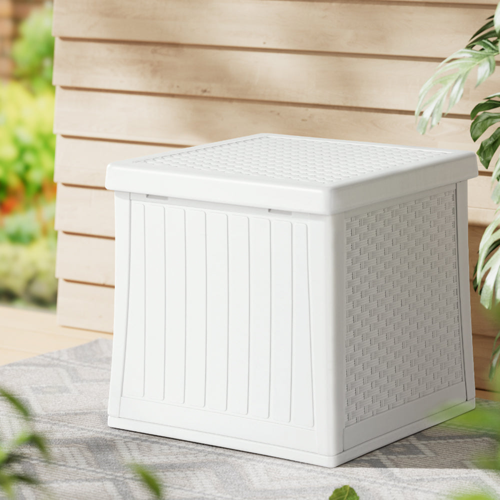 Point Turton 56L Outdoor Storage Box, White