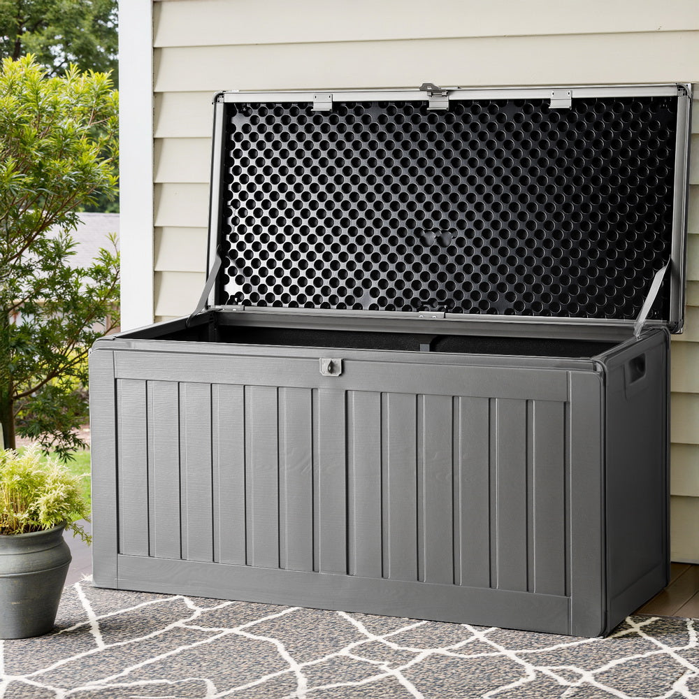 Brentwood 190L Outdoor Storage Box, Grey