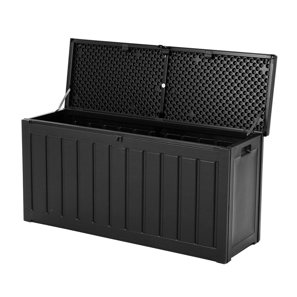 Ardrossan 240L Outdoor Storage Bench Box, Black