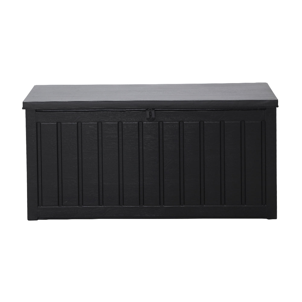 Ardrossan 240L Outdoor Storage Bench Box, Black