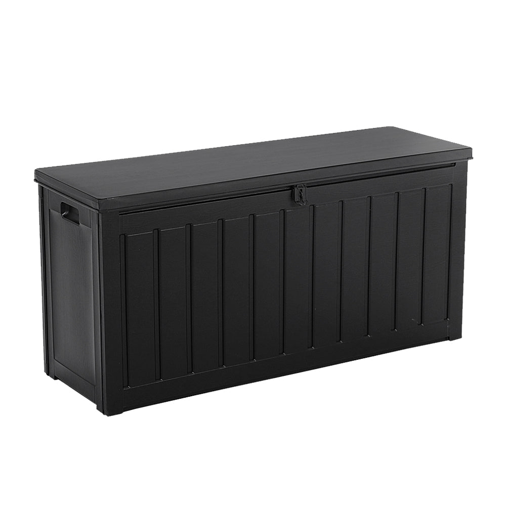 Ardrossan 240L Outdoor Storage Bench Box, Black