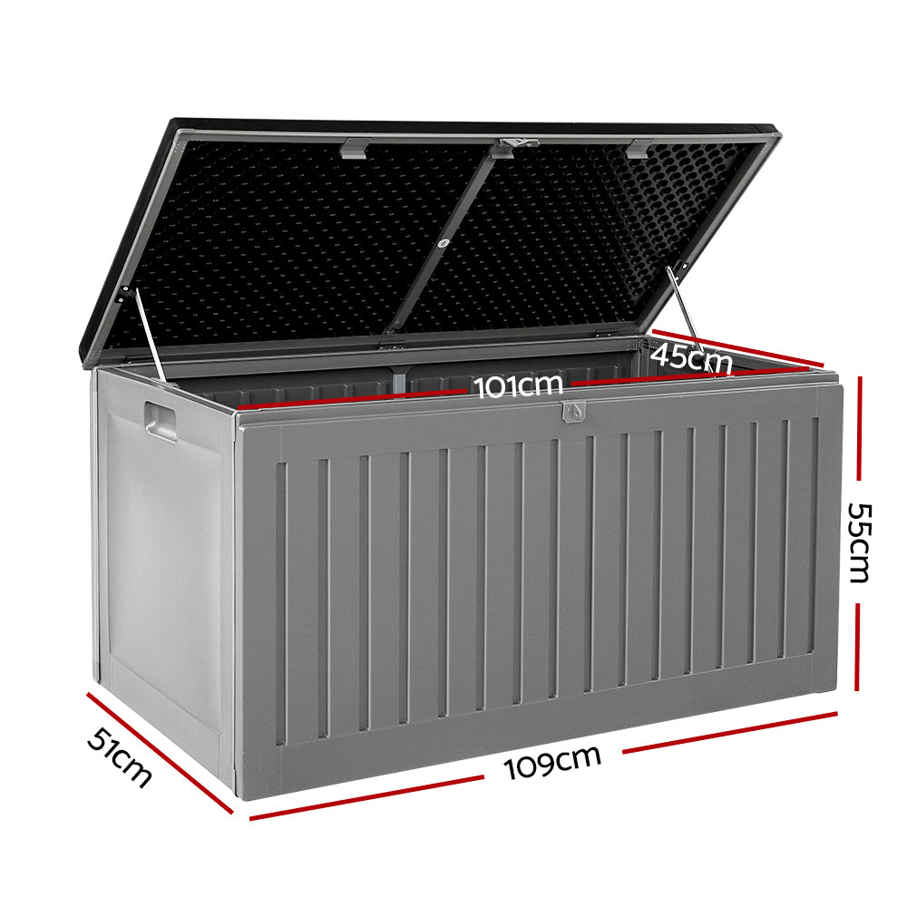 Warooka 270L Outdoor Storage Box, Grey