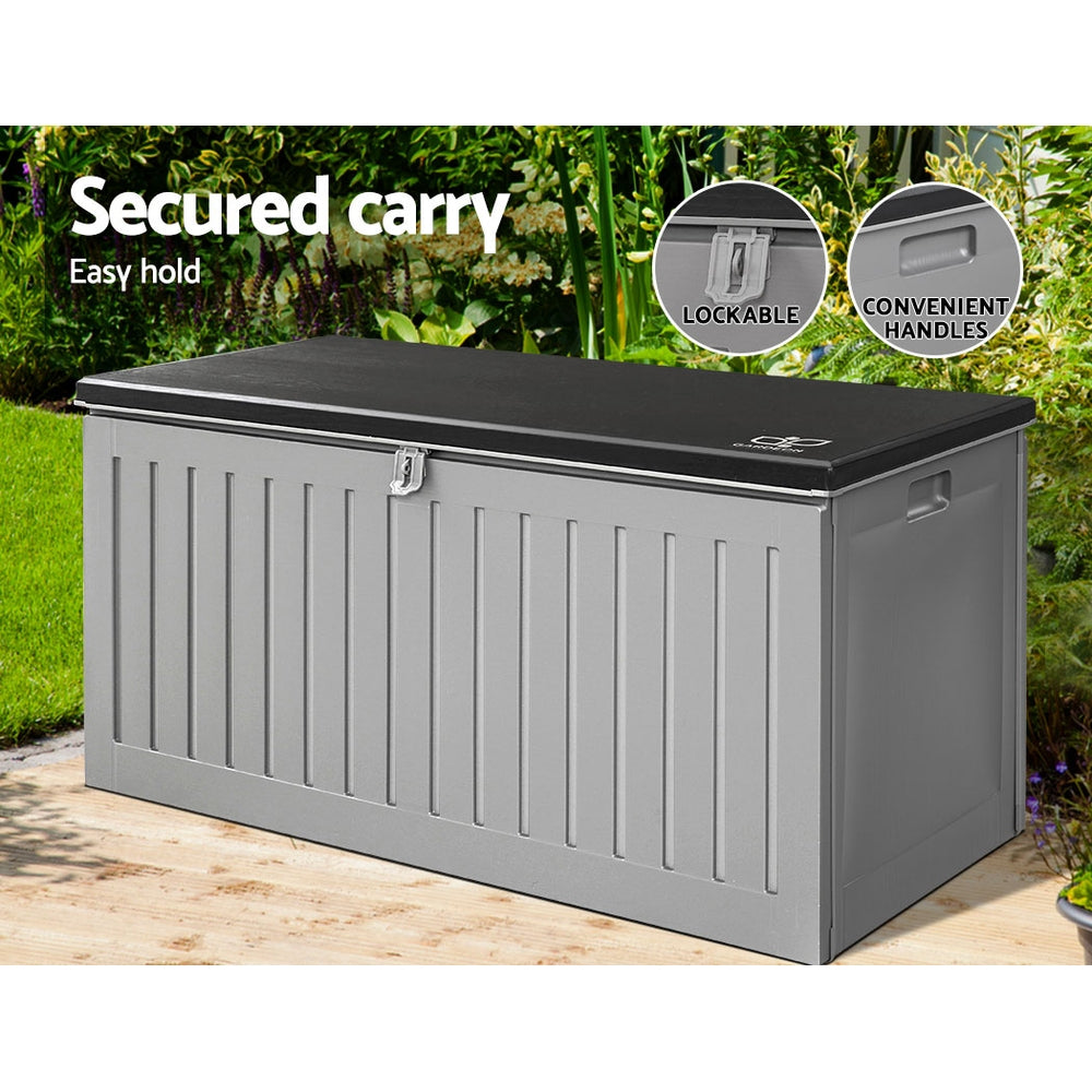 Warooka 270L Outdoor Storage Box, Grey