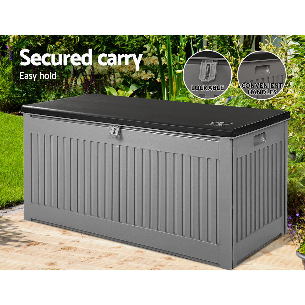 Warooka 270L Outdoor Storage Box, Grey