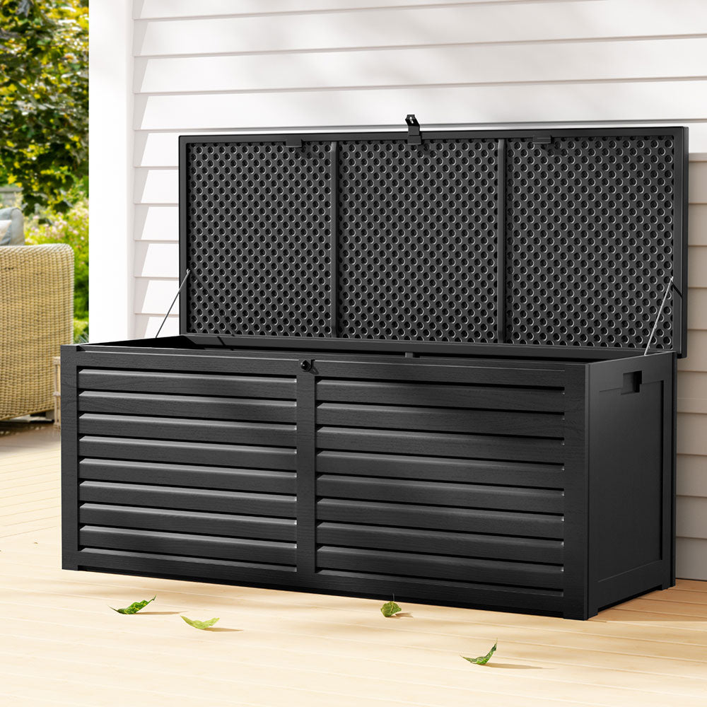 Curramulka 390L Outdoor Storage Box, Black
