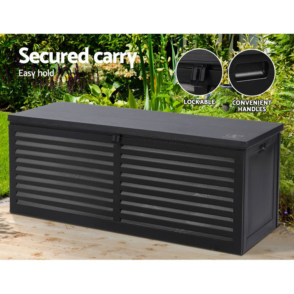 Curramulka 390L Outdoor Storage Box, Black
