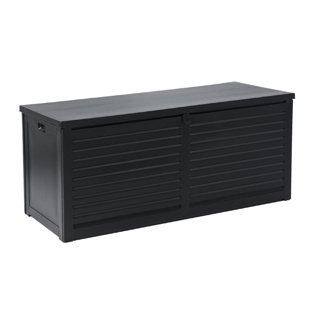 Yorketown 490L Outdoor Storage Bench Box, Black