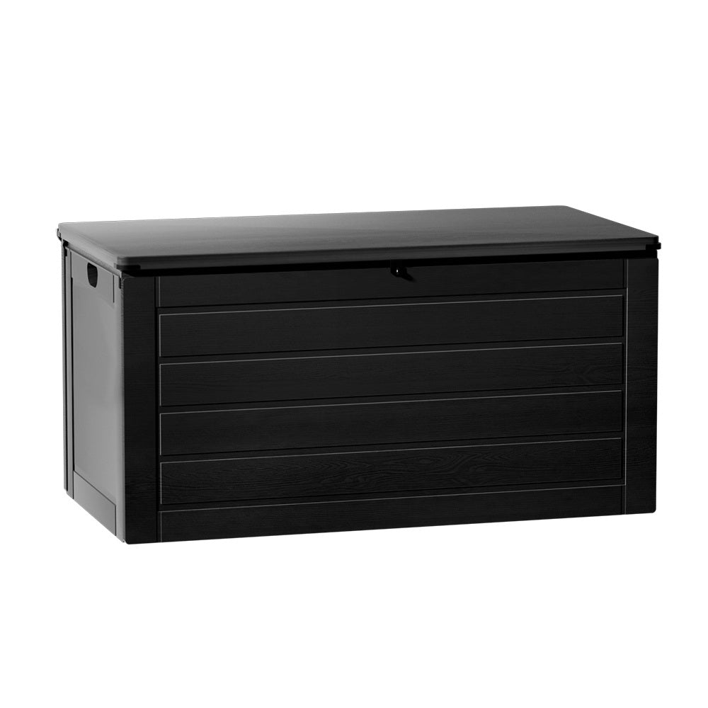 Edithburgh 680L Outdoor Storage Bench Box, Black